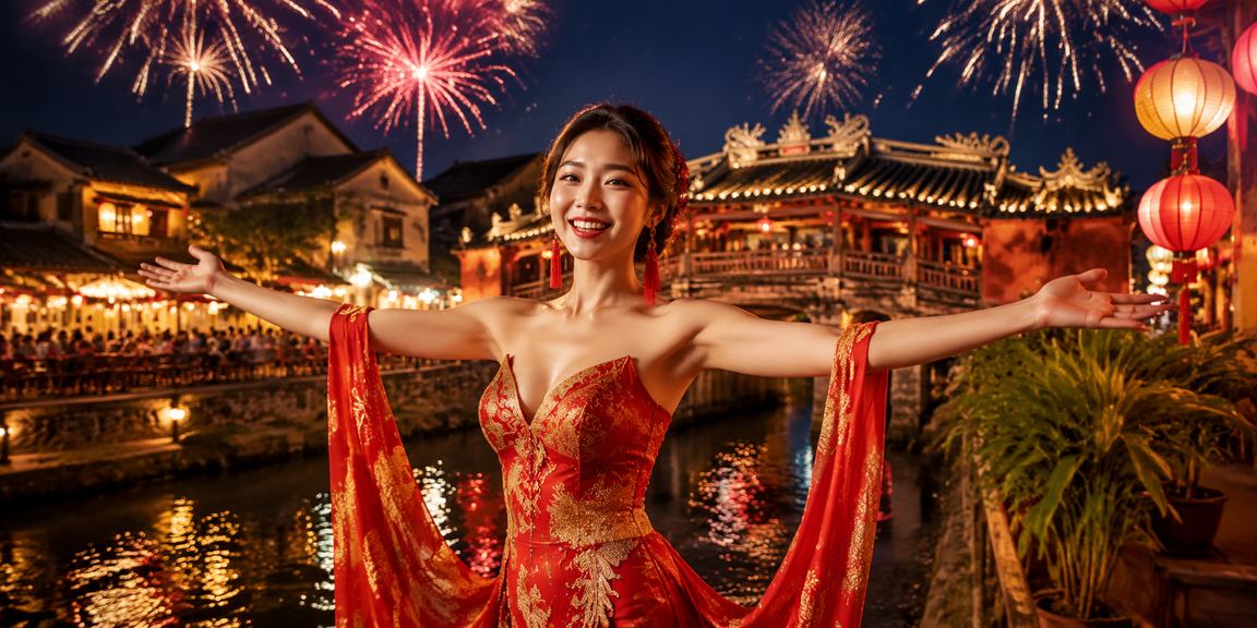 Không khí cá cược casino tại chợ đêm Hội An với đèn lồng truyền thống lung linh